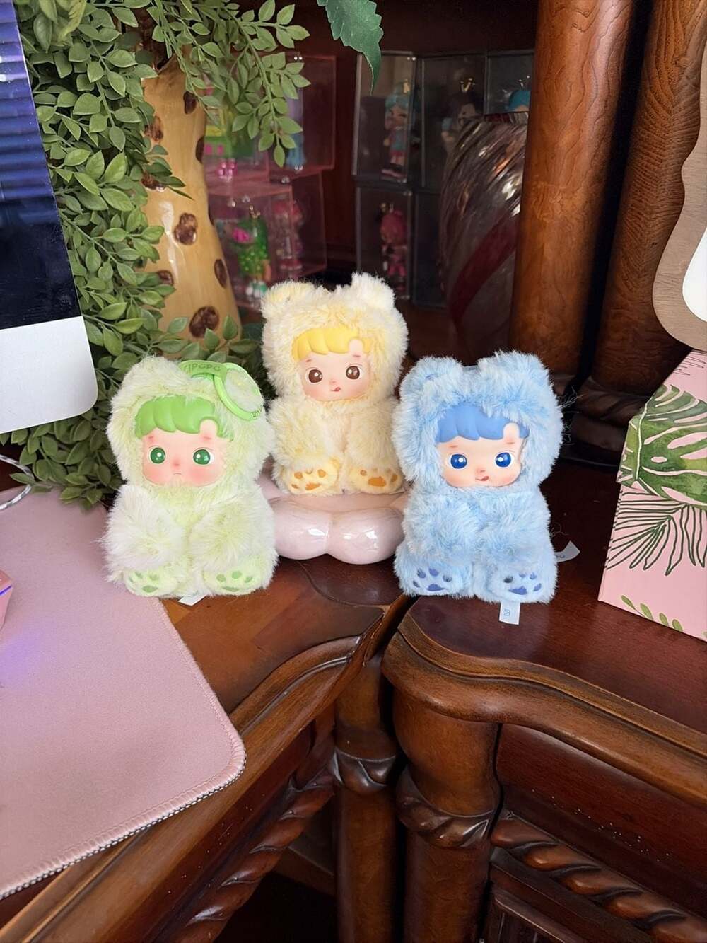 POP MART HACIPUPU Gummy Bear Series Vinyl Plush Pendant set of three